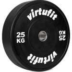 VirtuFit Bumper Plate - 50 mm - 25 kg - Olympische Halterschijf van Rubber - Duurzaam Materiaal - Schokabsorberende Bumper Plates - CrossFit & Krachttraining
