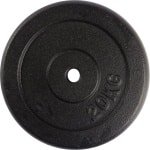 VirtuFit Gietijzeren Gewicht - 30 mm - 20 kg - Zwart - Halterschijf - Gewicht Schijf - Sport Gewichten voor Thuis - Geschikt voor Fitness, CrossFit & Functional Training