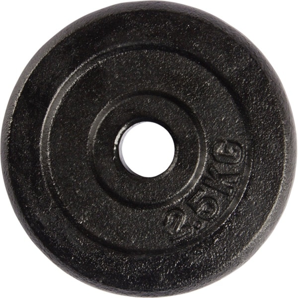 VirtuFit Gietijzeren Gewicht - 30 mm - 2,5 kg - Zwart - Halterschijf - Gewicht Schijf - Sport Gewichten voor Thuis - Geschikt voor Fitness, CrossFit & Functional Training