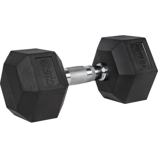 VirtuFit Hexa Dumbbell Pro - 27,5 kg - Hexagon Dumbbell - Duuzaam en Slijtvast - Krachttraining - Gewicht - CrossFit & Fitness - Geschikt voor Beginners en Professionals - Per Stuk Verkocht