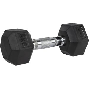 VirtuFit Hexa Dumbbell Pro - 6 kg - Hexagon Dumbbell - Duuzaam en Slijtvast - Krachttraining - Gewicht - CrossFit & Fitness - Geschikt voor Beginners en Professionals - Per Stuk Verkocht