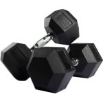 VirtuFit Hexa Dumbbell Pro Set - Hexagon Dumbbells - Gewichten Set - Duuzaam en Slijtvast - Krachttraining - CrossFit & Fitness - Geschikt voor Beginners en Professionals - 2 x 20 kg