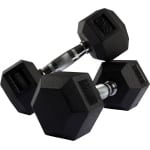 VirtuFit Hexa Dumbbell Pro Set - Hexagon Dumbbells - Gewichten Set - Duuzaam en Slijtvast - Krachttraining - CrossFit & Fitness - Geschikt voor Beginners en Professionals - 2 x 8 kg