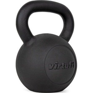 VirtuFit Kettlebell Pro - Kettle Bell - Gietijzer - 12 kg - Zwart - Sport Gewicht - Ergonomische & Brede Handgreep - Geschikt voor CrossFit & Fitness - Conditietraining