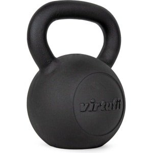 VirtuFit Kettlebell Pro - Kettle Bell - Gietijzer - 20 kg - Zwart - Sport Gewicht - Ergonomische & Brede Handgreep - Geschikt voor CrossFit & Fitness - Conditietraining