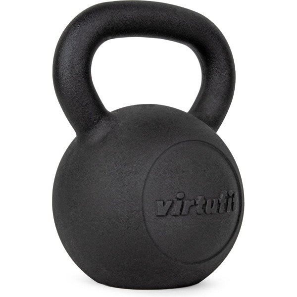 VirtuFit Kettlebell Pro - Kettle Bell - Gietijzer - 40 kg - Zwart - Sport Gewicht - Ergonomische & Brede Handgreep - Geschikt voor CrossFit & Fitness - Conditietraining