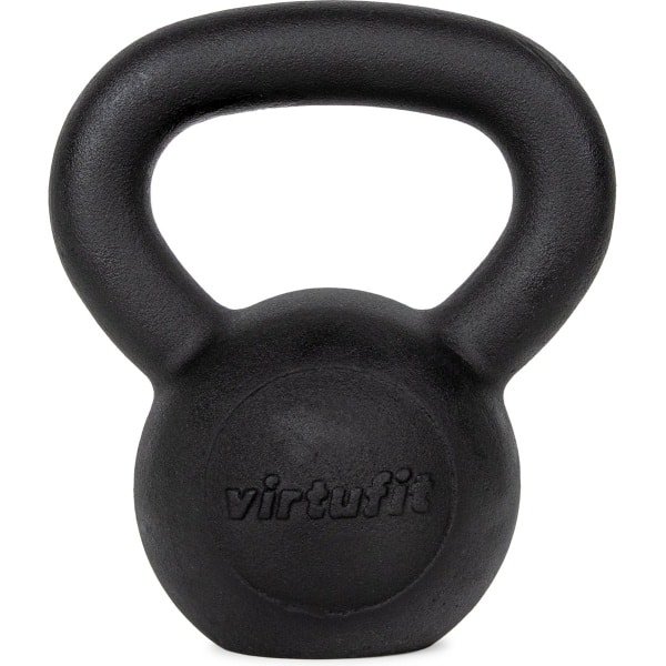 VirtuFit Kettlebell Pro - Kettle Bell - Gietijzer - 8 kg - Zwart - Sport Gewicht - Ergonomische & Brede Handgreep - Geschikt voor CrossFit & Fitness - Conditietraining