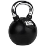 VirtuFit Kettlebell - Rubber/Chroom - 20 kg - Zwart - Sport Gewicht - Duurzaam Design - Ergonomische Handgreep - Geschikt voor CrossFit & Fitness - Conditietraining