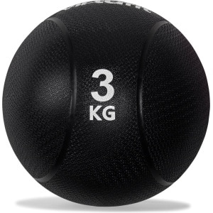 VirtuFit Medicijnbal - Medicine Ball - Rubber - 3kg - Zwart - Gewichtsbal - Krachtbal - Trainingsbal - Wall Ball - Medicijn Bal - Krachttraining - Functionele Training