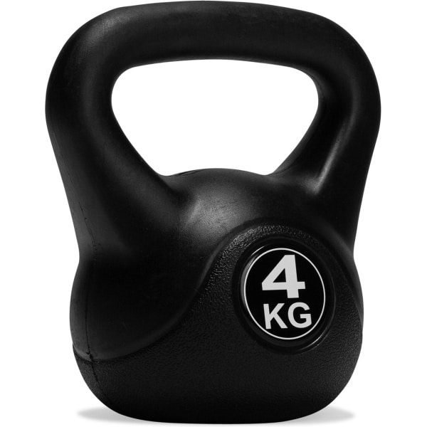 VirtuFit PVC Kettlebell - 4 kg - Handvat met Extra Grip - Anti-Slip Laag - Fitness Gewichten - Functioneel & Conditie Trainen - Krachttraining - Kettlebells