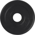 VirtuFit Rubberen gewicht - Halterschijf - ⌀ 30 mm - 0,5 kg - Zwart - Krasbestendige Buitenlaag - Sport Gewicht - Bumper Plates - Geschikt voor Fitness, CrossFit & Functional Training