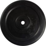 VirtuFit Rubberen gewicht - Halterschijf - ⌀ 30 mm - 20 kg - Zwart - Krasbestendige Buitenlaag - Sport Gewicht - Bumper Plates - Geschikt voor Fitness, CrossFit & Functional Training