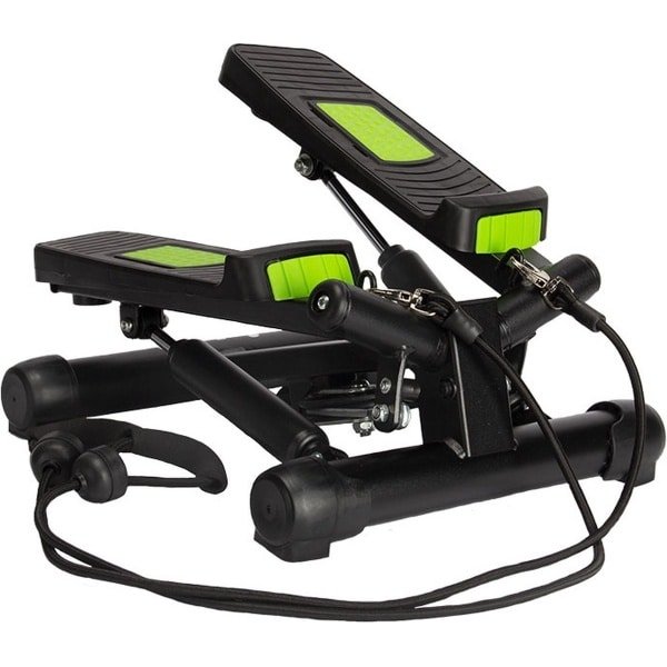 VirtuFit Stepper - ST10 2-in-1 Stepper - Met computer en weerstandskabels - Fitness Stepper - Aerobic Stepper - Mini Stepper - Hydraulische Demper - Crossfit