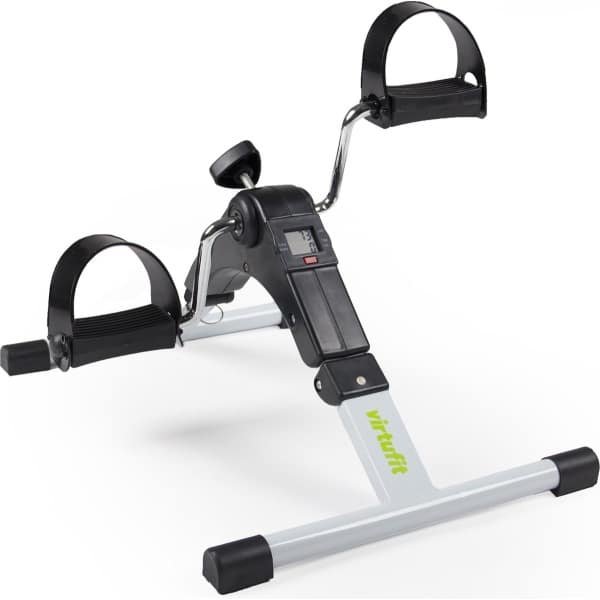 VirtuFit V2 Stoelfiets - Opvouwbare Bureaufiets met Display - Fietstrainer met Instelbare Weerstand - Mini Hometrainer - Under Deskbike - Mobiliteitstrainer - Fitness - Bewegen Tijdens Je Werk - Beentrainer - Geschikt voor Armen en Benen