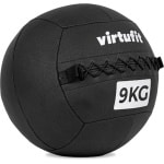 VirtuFit Wall Ball Pro - 9 kg - Fitness - Gewichtsbal - Zwart - Gewichtsbal - Krachtbal - Trainingsbal - Wall Ball - Medicijn Bal - Krachttraining - Functionele Training
