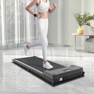 VirtuQuality ® - Elektrische Loopband - Fitness Loopband - 1-6 km/u - Met LED Display & Afstandsbediening - Compact & Stijlvol - Zwart