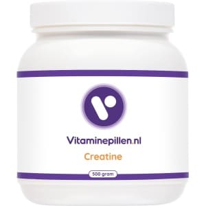 Vitaminepillen.nl | Creatine - Poeder - 500 gram - Ondersteuning bij herstel na sporten, Ondersteunt bij de geheugenfunctie. Verbeter sportprestaties.