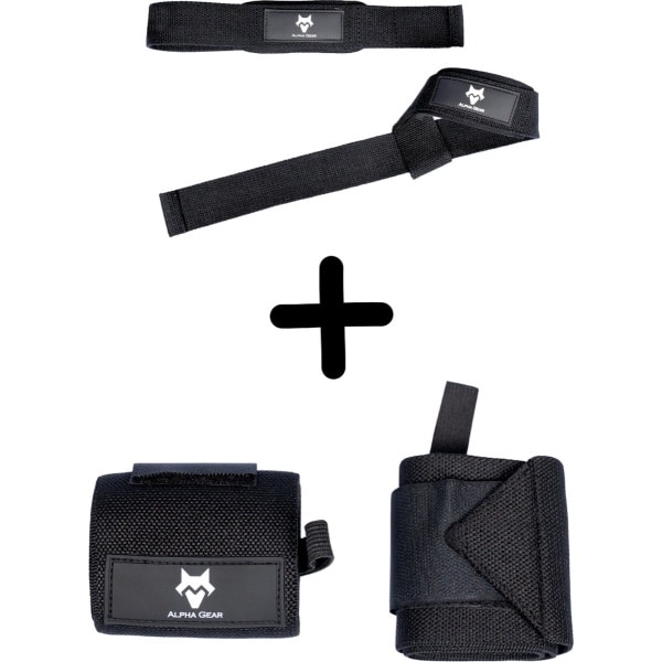 Voordeelbundel - Wrist Wraps - Lifting Straps - Fitness Straps bundel - 2 Paar - Powerlifting - Fitness - Crossfit - Pilates - Deadlift Straps - Deadlift - Pakket Bundel - Voor Hem - Voor Haar