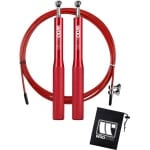 WODster - Professioneel Sport Springtouw - Verstelbaar Speedrope Jump Rope - Crossfit & Fitness - Rood - Ultieme Gebruikscomfort