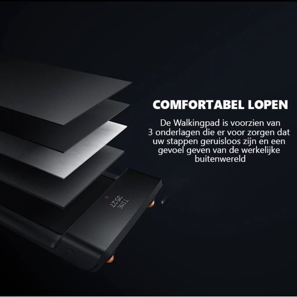 Walkingpad® | Inklapbare loopband - Hometrainer - Loopband Elektrisch - Wandelband - Opvouwbaar - Voor Thuis - Zwart