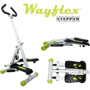 Wayflex Folding Stepper, Opvouwbaar Stepapparaat - Vouwstepper - Stepapparaten - Stepper met handvaten - Crosstrainer met Weerstandsbanden