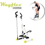 Wayflex - Opvouwbare stepper - Hometrainer - Fitness stepper - fitnesstrainer - Wit/Zwart