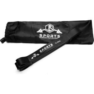 Weerstandsband 12-25 kg - Zwart - Ideaal Voor Pull-Ups, CrossFit & Calisthenics- Krachttraining & Fitness - 100% Latex - Inclusief Opbergtasje
