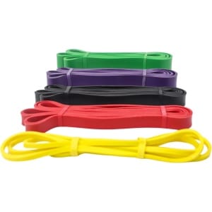 Weerstandsbanden - Set van 5 - Pull up bands - Resistance band - Fitness elastiek - Booty band - Crossfit
