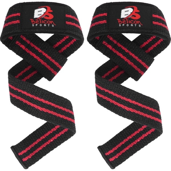 Weight Lifting Straps Pair ,Best for Bodybuilding,Powerlifting, Gym Workout, Strength Training, Cross fits & Fitness, Padded Wrist Support . Gewichthefbanden paar, Geweldig voor Powerlifting, Bodybuilding, Gym Workout, Xfit, Krachttraining