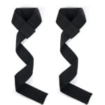 Weightlifting Straps - Powerlifting Fitness - Wrist Wraps - Blister/Ecall Prevention - Strength Training Accessories - Unisex - Bodybuilding - Black - Gym Straps - Neoprene Padded Wrist Support - Dumbbell Wraps - Heavy Duty Crossfit Wraps