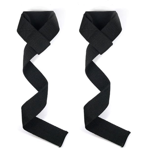 Weightlifting Straps - Powerlifting Fitness - Wrist Wraps - Blister/Ecall Prevention - Strength Training Accessories - Unisex - Bodybuilding - Black - Gym Straps - Neoprene Padded Wrist Support - Dumbbell Wraps - Heavy Duty Crossfit Wraps