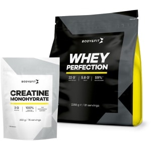 Whey Perfection Whey Protein 2268 gram Banaan en Creatine Monohydraat 250 gram Bundel