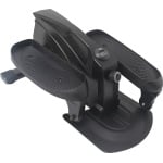 Worktrainer - Stepper - Afm. 61.5 x 43 x 28.5 cm - Mini crosstrainer - Stoelfiets - Fietstrainer - Hometrainer - Bureaufiets - Verstelbare weerstand - Display - Zwart