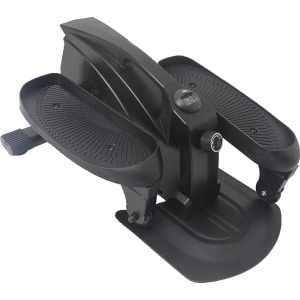 Worktrainer - Stepper - Afm. 61.5 x 43 x 28.5 cm - Mini crosstrainer - Stoelfiets - Fietstrainer - Hometrainer - Bureaufiets - Verstelbare weerstand - Display - Zwart