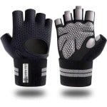 Wow Fit Sport en Fitness handschoenen Small Zwart|fitness handschoenen |Sport handschoenen |Grip Gloves |Fitnesshandschoenen| Crossfit | Krachttraining |Dames en Heren |Unisex handschoenen