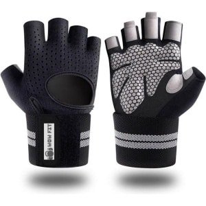Wow Fit Sport en Fitness handschoenen Small Zwart|fitness handschoenen |Sport handschoenen |Grip Gloves |Fitnesshandschoenen| Crossfit | Krachttraining |Dames en Heren |Unisex handschoenen