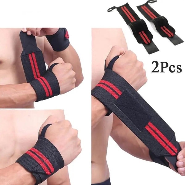 Wrist Wraps Polsbandage Wrist Supports Polsbanden - Fitness Crossfit Weightlifting Straps - Rood