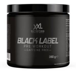 XXL Nutrition - Black Label Pre-Workout Zonder Cafeïne - Beta-Alanine, Taurine, L-Citrulline & Arginine - Pre Workout Energy Drink Sport Supplement - Orange Fruit Cafeïnevrij - 390 Gram - 30 doseringen