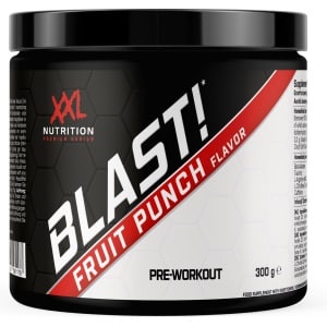 XXL Nutrition - Blast! Pre Workout - Citruline Malaat, Beta-Alanine, Taurine, Arganine AKG & Cafeïne - Pre Workout Energy Drink Supplement Krachttraining - Fruit Punch - 300 Gram