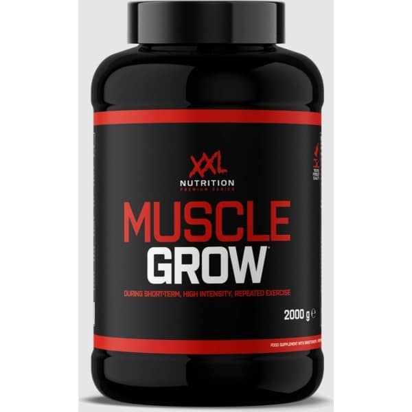 XXL Nutrition - Muscle Grow - All-In-One Post Workout Supplement - Eiwitten, Creatine, Koolhydraten & Vitamines - Green Apple - 2000 gram