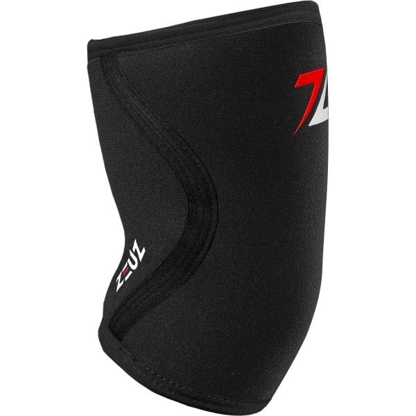 ZEUZ 1 Stuk Elleboog Brace - Elbow Sleeves Support Dames & Heren voor CrossFit, Fitness & Powerlifting - 5 mm - Zwart - Maat L