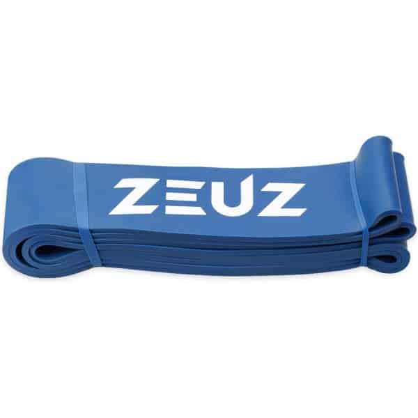 ZEUZ 1 Stuk Weerstandsband Elastiek voor Fitness & CrossFit - Resistance Stretch Power Bands voor Pull Ups, Krachttraining & Stretching - Blauw