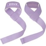 ZEUZ 2 Stuks Lifting Straps voor Fitness, CrossFit, Powerlifting, Gewichtheffen & Krachttraining - Sport Wrist Wraps - Paars