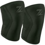 ZEUZ 2 Stuks Premium Knie Brace voor Fitness, CrossFit & Sporten - Knieband Braces - 7 mm - Legergroen - Maat M