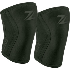 ZEUZ 2 Stuks Premium Knie Brace voor Fitness, CrossFit & Sporten - Knieband Braces - 7 mm - Legergroen - Maat XS