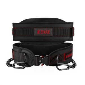 ZEUZ Dip belt No Excuses - Dipping Riem & Gewicht Pull Ups Gordel voor Fitness, CrossFit & Calisthenics - Zwart