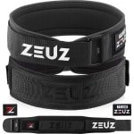 ZEUZ Gewichthefriem voor Fitness & CrossFit - Olympic Lifting belt - Gewichtheffen - Brace - Maat L - Zwart