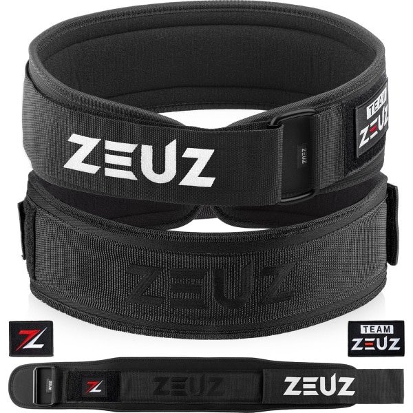 ZEUZ Gewichthefriem voor Fitness & CrossFit - Olympic Lifting belt - Gewichtheffen - Brace - Maat XL - Zwart