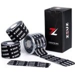 ZEUZ Grip Tape voor Weightlifting, CrossFit, Fitness & Sport - Hookgrip - Per Rol 30 Stuks Pre-cut Strips 15cm x 5cm - 3-Pack Incl. Dispenser