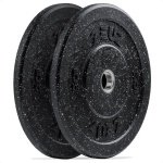 ZEUZ Halterschijf 2 Stuks 5 KG - Gewichten Set - 5kg Bumper Plates voor 50 mm Halter - voor CrossFit & Fitness